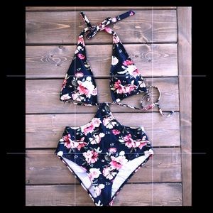 Full Bloom Print One Piece Swimsuit